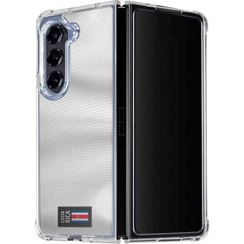 Costa Rica Soccer Flag Galaxy Z Fold5 5G Clear Case