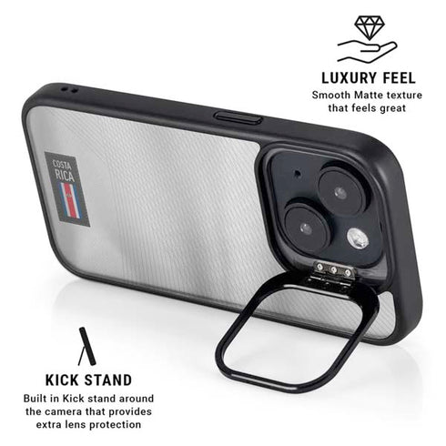 Costa Rica Soccer Flag iPhone 14 Kickstand Case