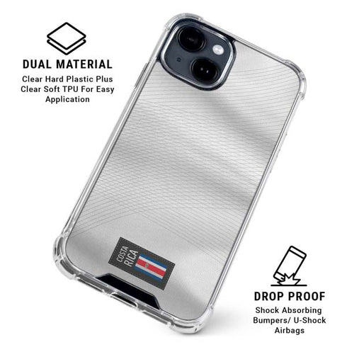 Costa Rica Soccer Flag iPhone 15 Clear Case