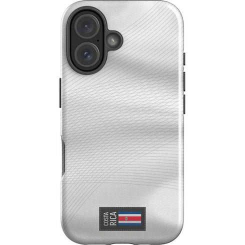 Costa Rica Soccer Flag iPhone 16 Plus Impact Case