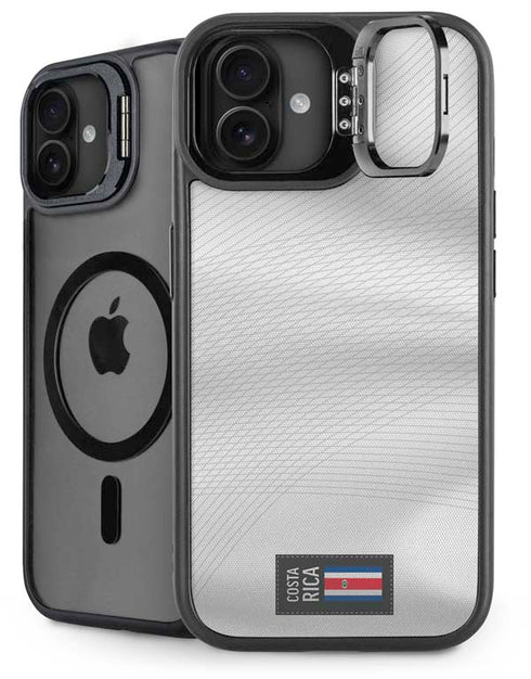 Costa Rica Soccer Flag iPhone 16 Plus Kickstand Case