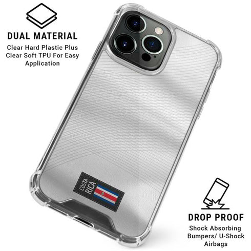 Costa Rica Soccer Flag iPhone 16 Pro Max Clear Case