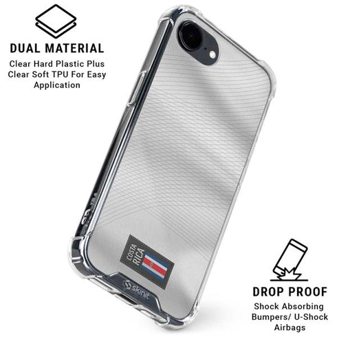 Costa Rica Soccer Flag iPhone 16e Clear Case