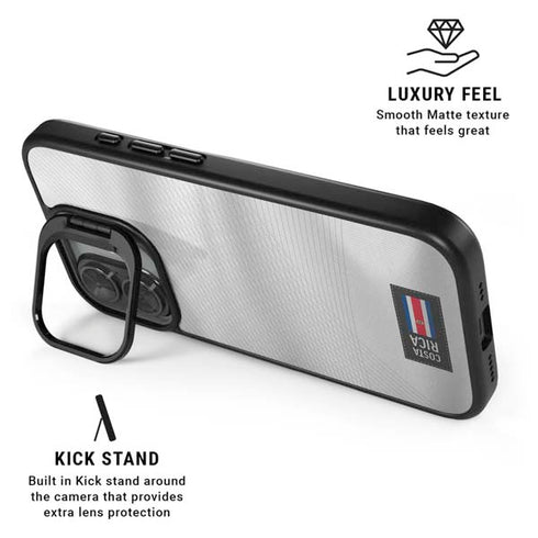 Costa Rica Soccer Flag iPhone 17 Kickstand Case