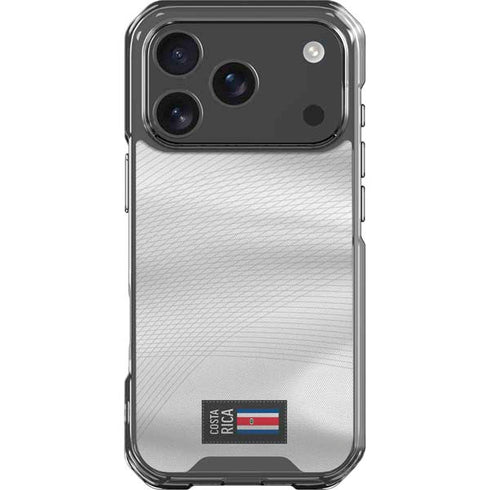 Costa Rica Soccer Flag iPhone 17 Pro Clear Case