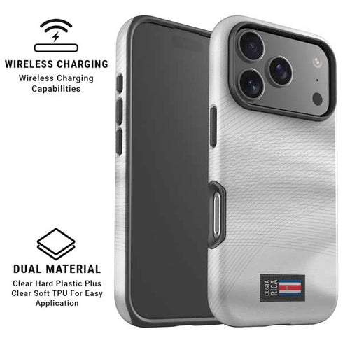 Costa Rica Soccer Flag iPhone 17 Pro Max Magsafe Impact Case