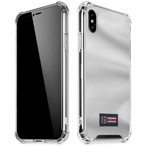 Costa Rica Soccer Flag iPhone X/XS Clear Case