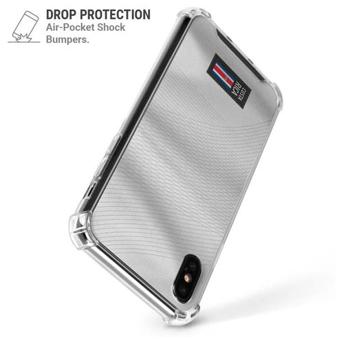 Costa Rica Soccer Flag iPhone X/XS Clear Case