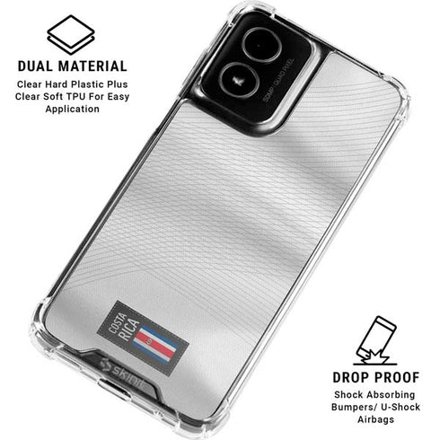 Costa Rica Soccer Flag Moto G Power 5G (2024) Clear Case