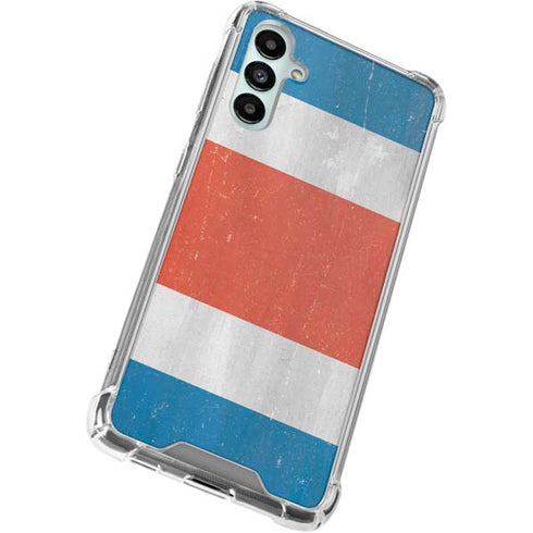 Costa Rican Flag Distressed Gabb Phone 4 Clear Case