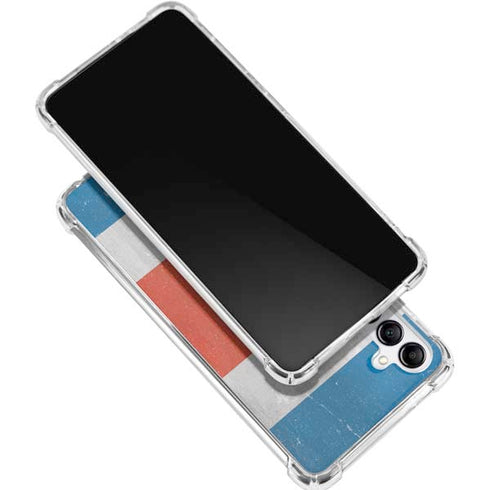 Costa Rican Flag Distressed Galaxy A16 5G Clear Case