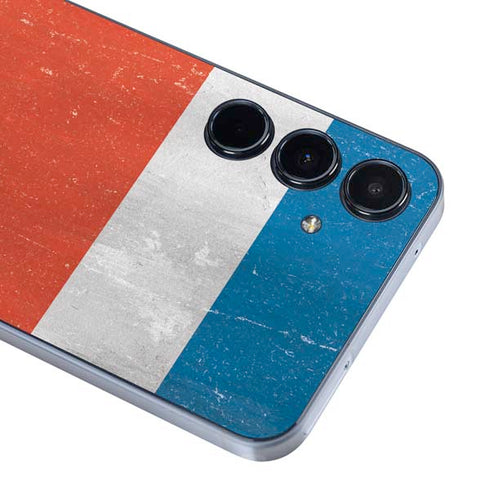 Costa Rican Flag Distressed Galaxy A55 5G Skin