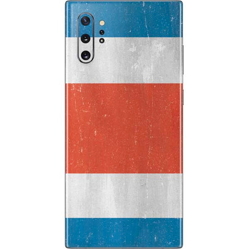 Costa Rican Flag Distressed Galaxy Note 10 Plus Skin