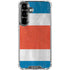 Costa Rican Flag Distressed Galaxy S26 Plus Clear Case