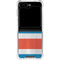 Costa Rican Flag Distressed Galaxy Z Flip6 Clear Case