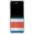 Costa Rican Flag Distressed Galaxy Z Flip6 Clear Case