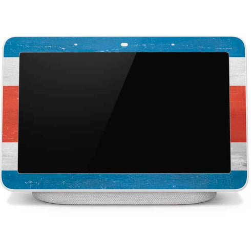 Costa Rican Flag Distressed Google Home Hub Skin