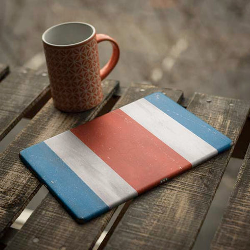 Costa Rican Flag Distressed iPad Skins