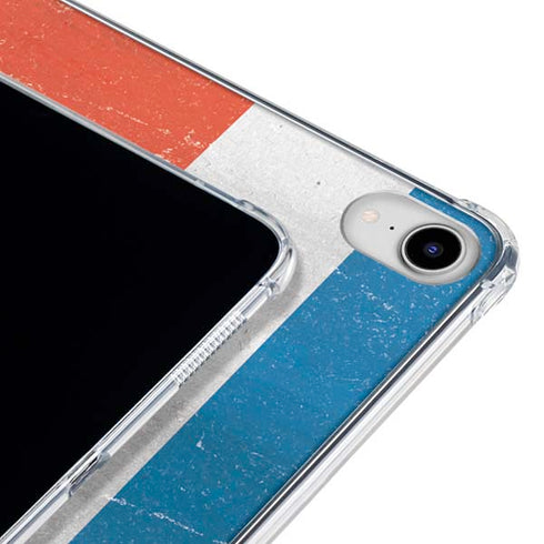 Costa Rican Flag Distressed iPad 11th Gen (2025) Clear Case