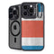Costa Rican Flag Distressed iPhone 14 Pro Max Kickstand Case