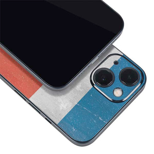 Costa Rican Flag Distressed iPhone Skins