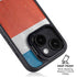Costa Rican Flag Distressed iPhone 15 Kickstand Case