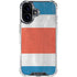 Costa Rican Flag Distressed iPhone 16 Plus Clear Case