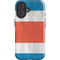 Costa Rican Flag Distressed iPhone 16 Plus Impact Case