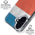 Costa Rican Flag Distressed iPhone 16 Plus MagSafe Case