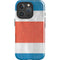 Costa Rican Flag Distressed iPhone 16 Pro Impact Case