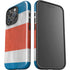 Costa Rican Flag Distressed iPhone 16 Pro Impact Case