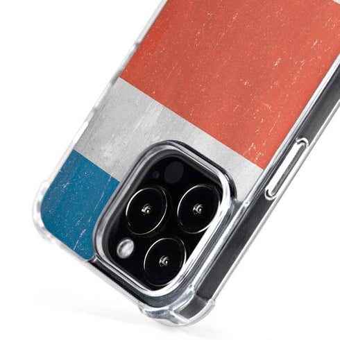 Costa Rican Flag Distressed iPhone 16 Pro MagSafe Case