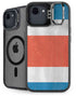 Costa Rican Flag Distressed iPhone 16e Kickstand Case