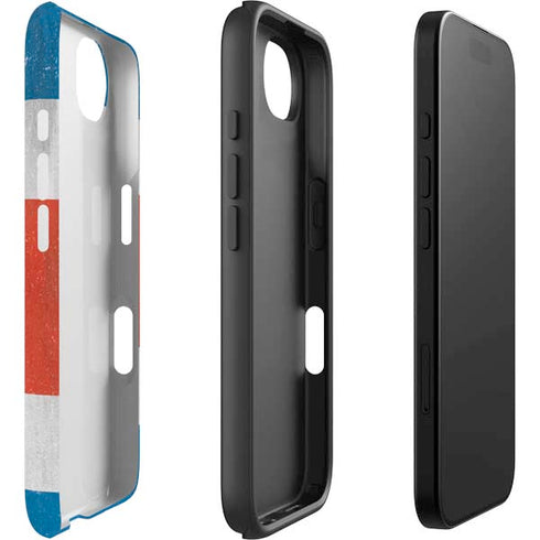 Costa Rican Flag Distressed iPhone 16e Impact Case