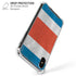 Costa Rican Flag Distressed iPhone X/XS Clear Case