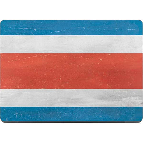 Costa Rican Flag Distressed Apple MacBook Pro 14-inch Skin