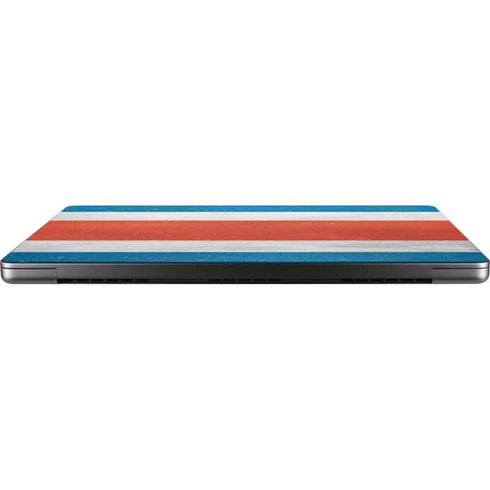 Costa Rican Flag Distressed Apple MacBook Pro 14-inch Skin
