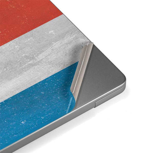 Costa Rican Flag Distressed Apple MacBook Pro 14-inch Skin