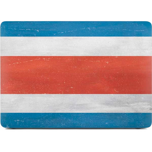 Costa Rican Flag Distressed Apple MacBook Pro 16-inch Skin