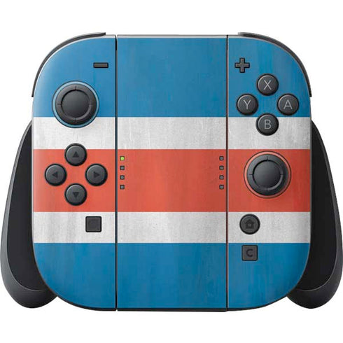 Costa Rican Flag Distressed Nintendo Skins