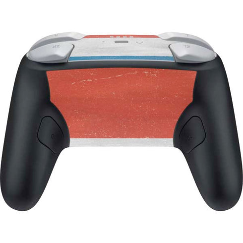 Costa Rican Flag Distressed Nintendo Switch 2 (2025) Pro Controller Skin