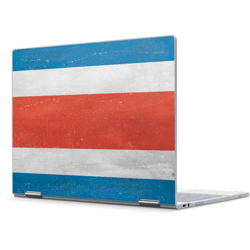 Costa Rican Flag Distressed Pixelbook Skin
