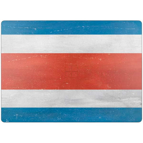 Costa Rican Flag Distressed Surface Laptop 7 13.8in Skin