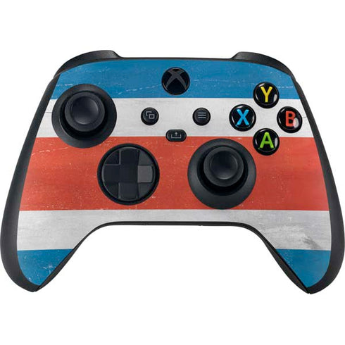 Costa Rican Flag Distressed Xbox Series X Bundle Skin