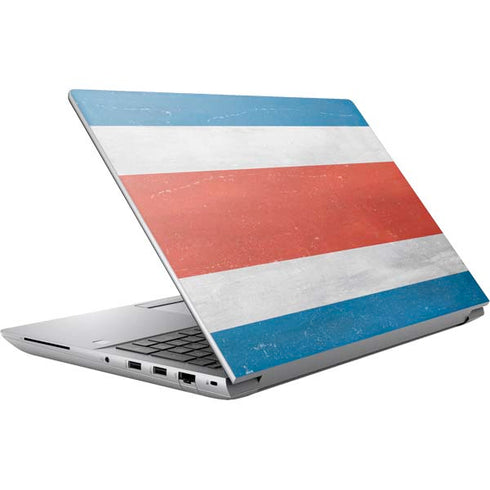 Costa Rican Flag Distressed HP ZBook Fury 16 G10 Skin