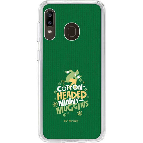 Elf Cotton Headed Ninny Muggins Galaxy A20 Clear Case