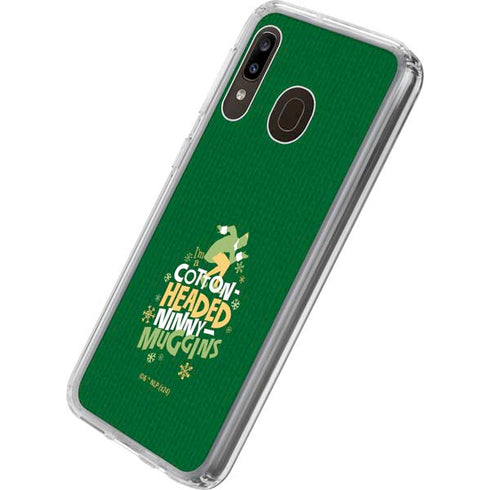 Elf Cotton Headed Ninny Muggins Galaxy A20 Clear Case