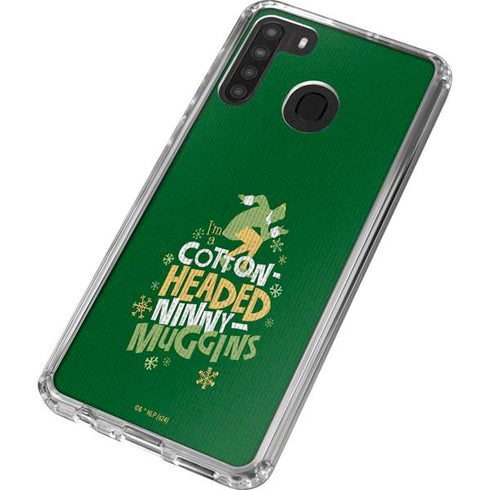 Elf Cotton Headed Ninny Muggins Galaxy A21 Clear Case