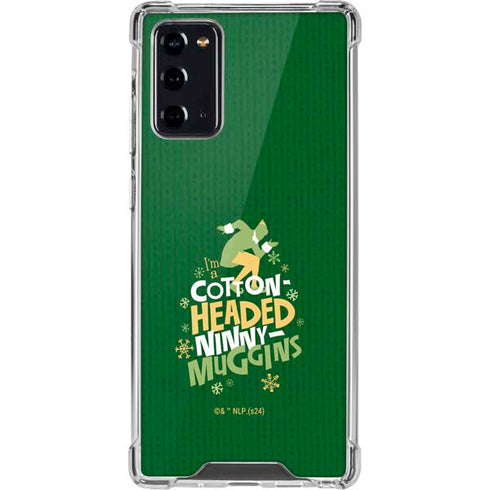 Elf Cotton Headed Ninny Muggins Galaxy Note20 5G Clear Case