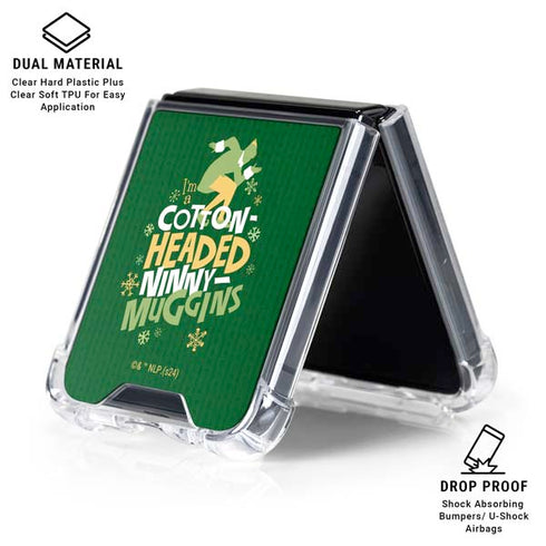Elf Cotton Headed Ninny Muggins Galaxy Z Flip6 Clear Case